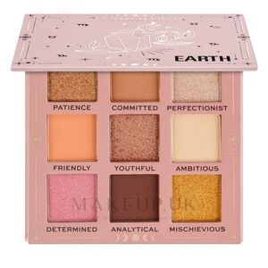 Makeup Revolution Earth Eyeshadow Palette  - Gold, Orange, Pink, Brown Shades